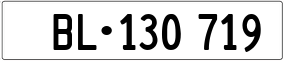 Trailer License Plate